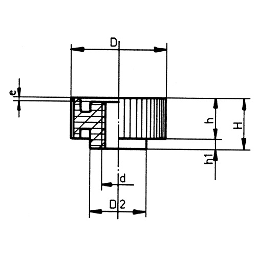 Lanker 10.2601 Rändelmutter