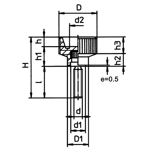 Lanker 10.2701 Rändelschraube